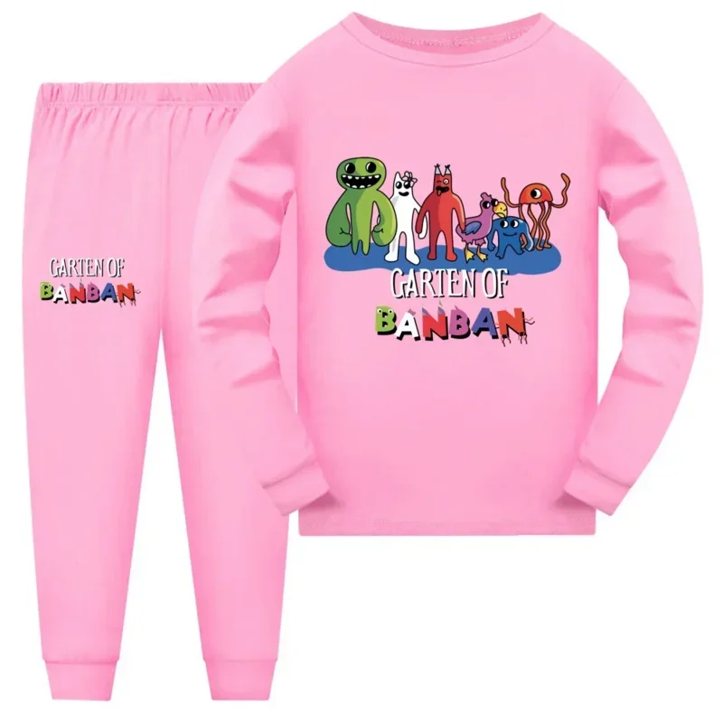 Garten of Banban Gioco Bambino Ragazzi Ragazze Vestiti Autunno Primavera Pigiama T-shirt a maniche lunghe Pantaloni Costume Bambini Abbigliamento sportivo casual