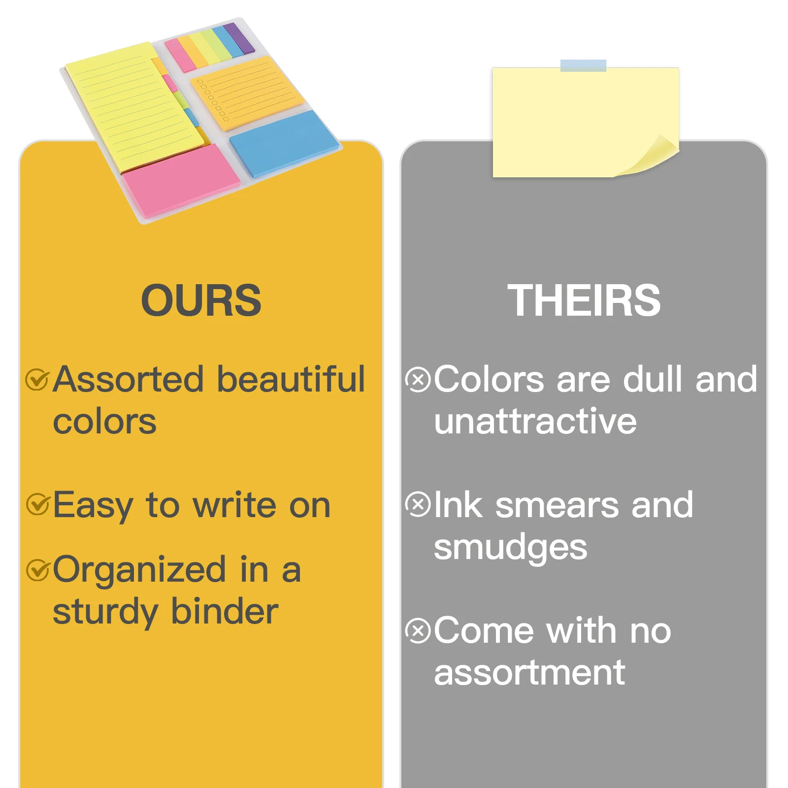 Eagle Sticky Notes Set Creative Notepad Adhesive Stickers Versatility 340 Sheets/ Book School Stationery Offices Supplies