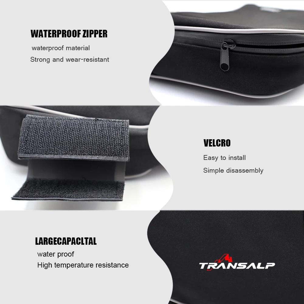 For XL750Transalp XL750 TRANSALP Motorcycle Frame Crash Bars Waterproof Bag Travel Repair Tool Placement Bag New view 3