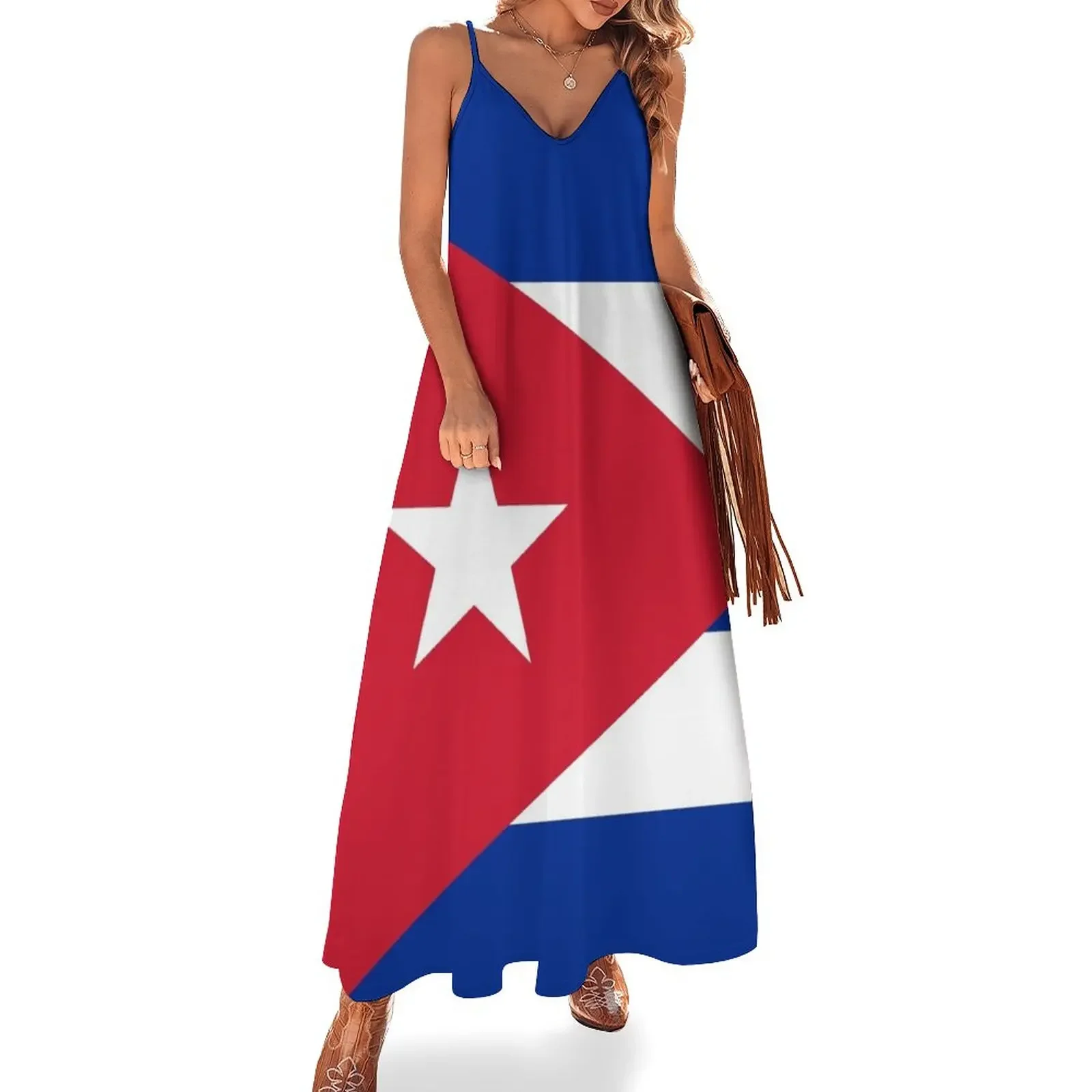 

Cuban flag of Cuba Sleeveless Dress women clothing 2025 new arrivals Women's summer dresses Clothing