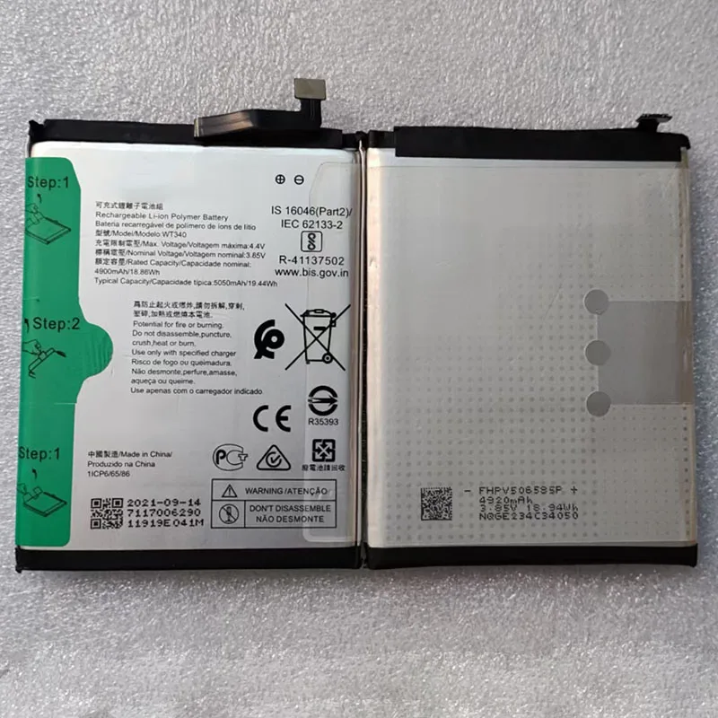 5050mAh WT340 Battery For Nokia G10 G20 TA-1336 TA-1343 TA-1347 TA-1372 TA-1365 Batteries