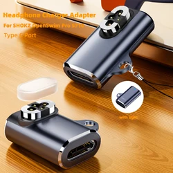 Portable Headphone Charger Adapter for SHOKZ OpenSwim Pro S710 USB C Fast Charging Converter for Shokz Magnetic Connector