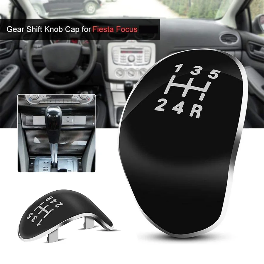 5 Speed Manual Car Gear Shift Knob Cap Cover for Focus 2 MK2 FL MK3 MK4 MK7