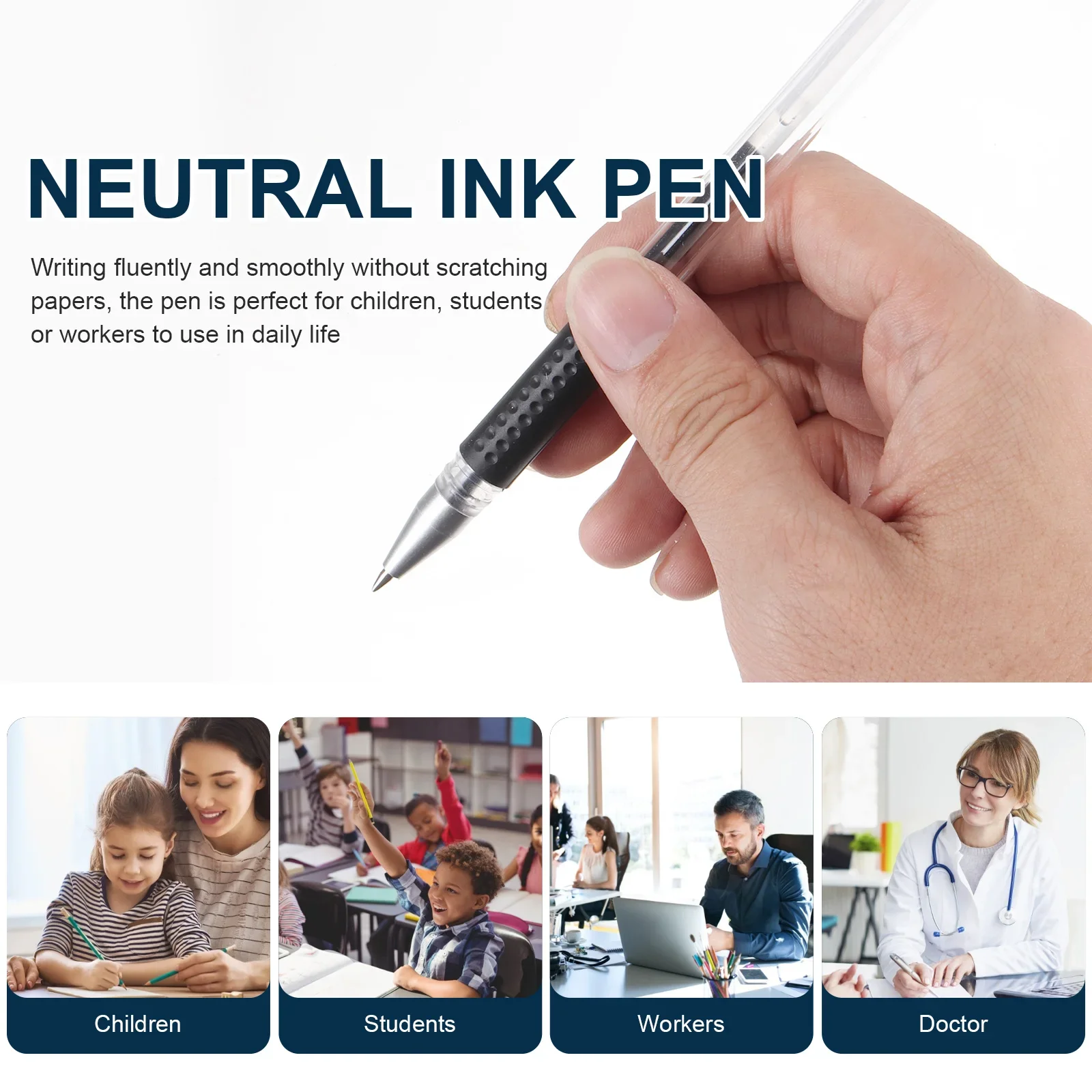 Gel Pen Set School Supplies Black Ink Color 0.5mm Ballpoint Disappearing Heat Erase Pen Writing Tool School Office Stationery