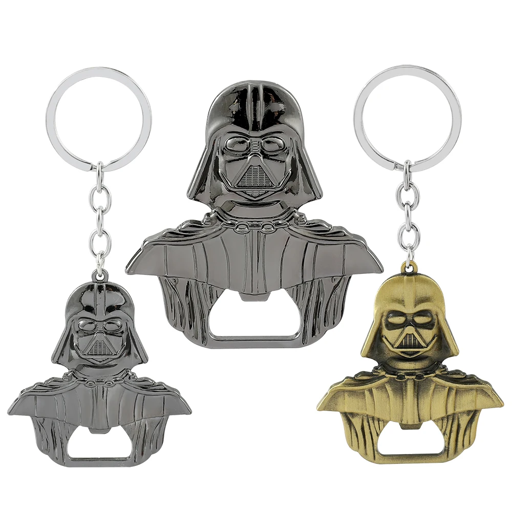 Llavero de Star Wars, Nave Espacial Halcón Milenario, Destapador de Botellas Metálico, Colgante de Darth Vader, Llavero para Hombre, para Bolsa o Coche
