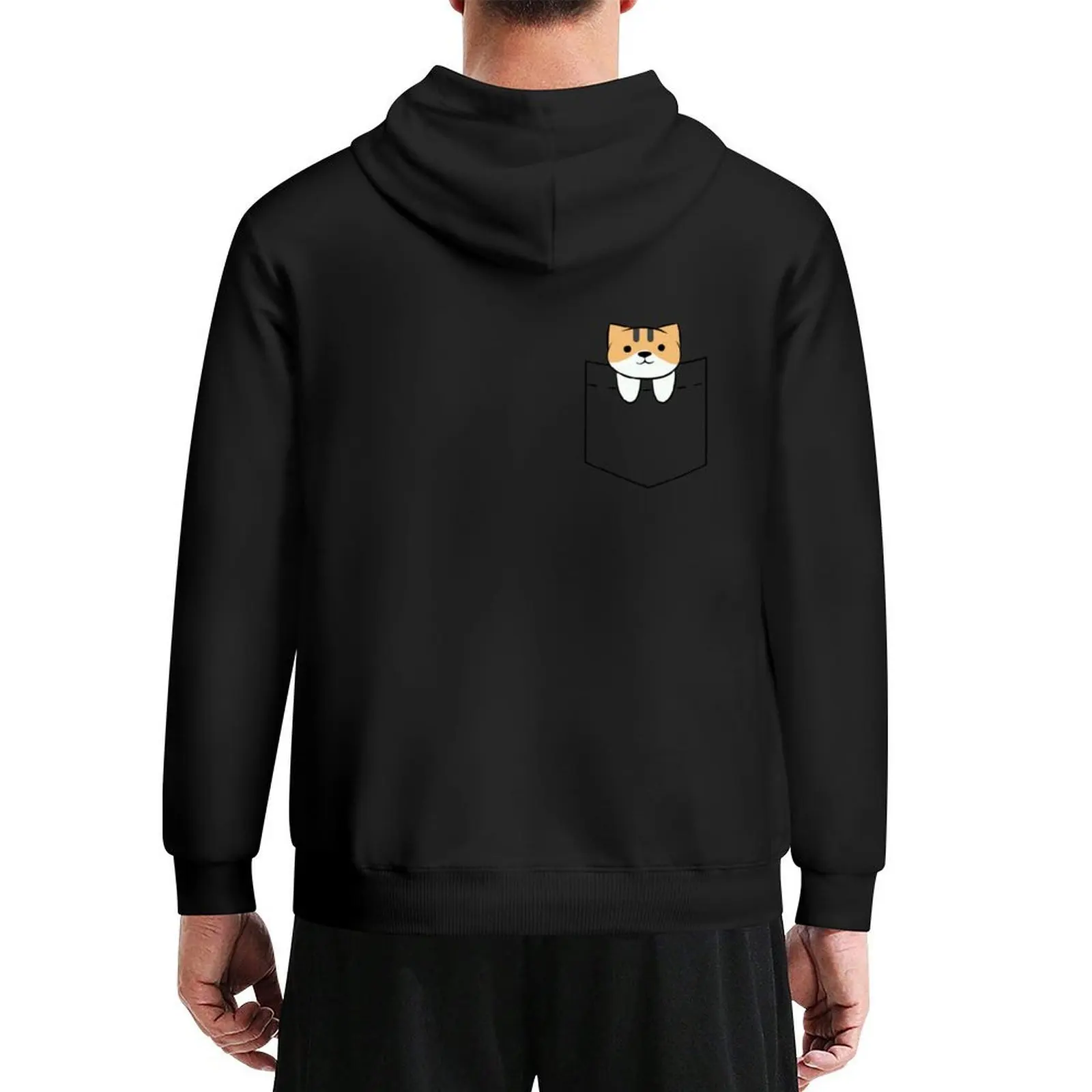 

Breezy Pocket Tee Hoodie men clothing korean autumn clothes mens clothes anime clothing new hooded tee