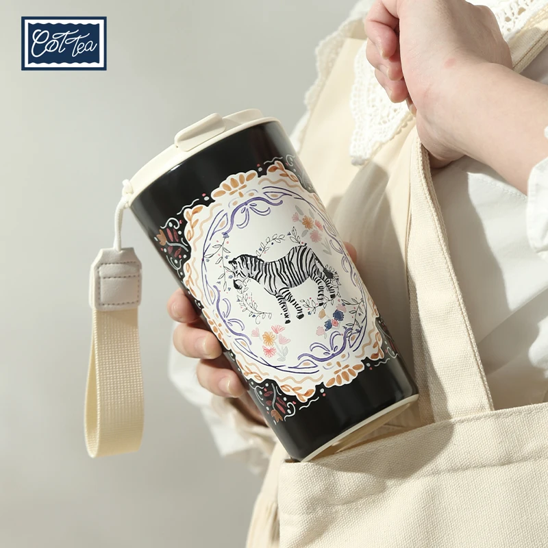 

Лондонская керамика, 500 мл, термос для горячего кофе из нержавеющей стали, термос для спортзала, бутылка для воды, кружка, детская посуда для гурманов воды, посуда для чая