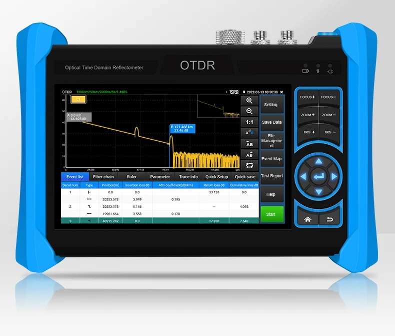 

5.4 Inch IPS Touch Screen 1920*1152 OTDR 8K H.265 CCTV Tester Combined Fiber Testing, Testing and Cable Testing MT-6800