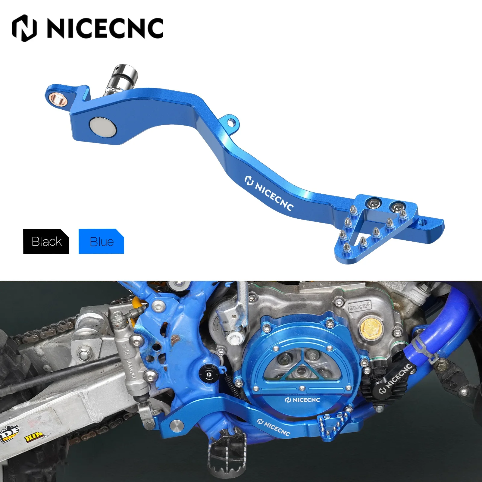 

NICECNC Motorcycle Aluminum Rear Brake Pedal Lever Arm For Yamaha YZ85 2002-2023 2022 2021 Adjustable Step Tip 5PA-27211-00-00