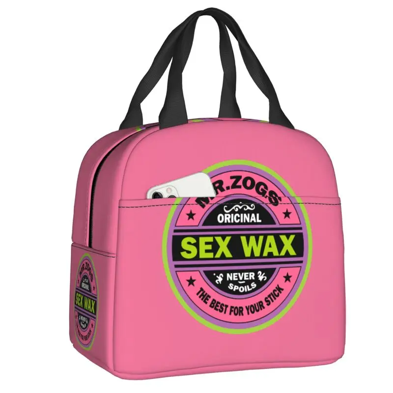 Mr Zogs Surfing Sex Wax Resuable Lunch Box Women Waterproof Thermal Cooler Food Insulated Lunch Bag School Children Student