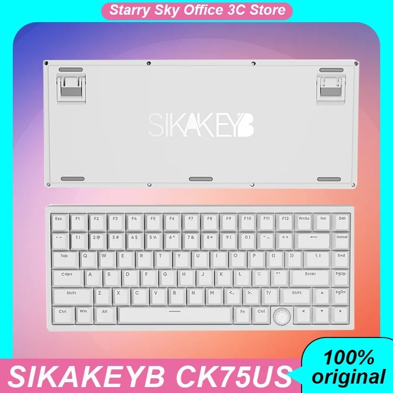 

Sikakeyb Ck75us Mechanical Keyboard Magnetic Axis Rt Mode Multifunctional Knob Hot Swappable Rgb Customized Gaming Keyboard Gift