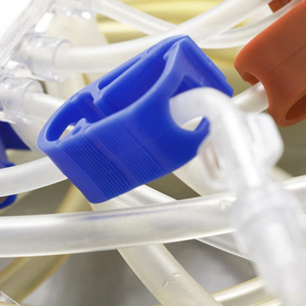 

9Pcs Peritoneal Clips ABS Material Durable Convenient Peritoneal Flow Control Fixing Clips Dialysis Accessories