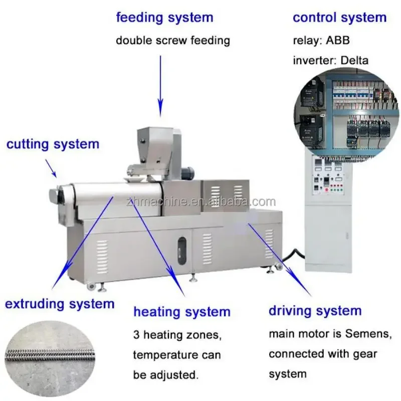 Zhuoheng Puff Snack Food Equipment / Corn Puff Making Machine / Extended Food Processing machine