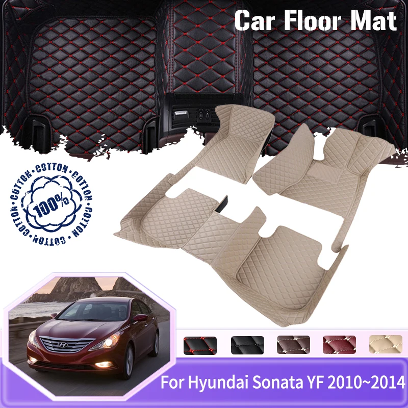 

Floor Mats For Hyundai Sonata i45 YF 2010 2011 2012 2013 2014 5 Seats Dirt-dirt Car Mats Floor Alfombrilla Coche Car Accessories