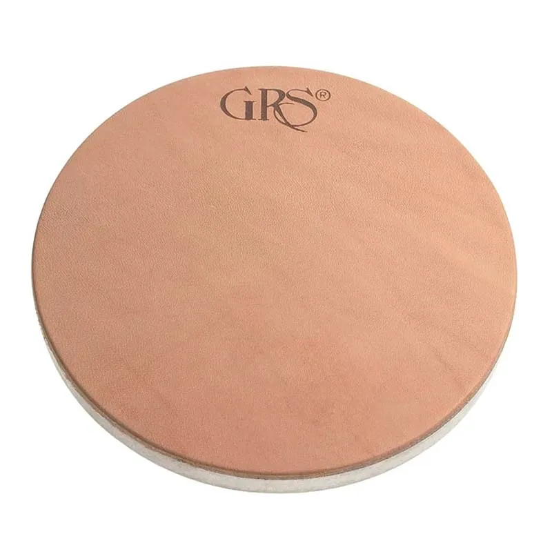 GRS Design and Layout Surface Non-Slip Leather Work Pad 6" Diameter Vise Mount Design Table for Jewelry Layout Marking Engraving
