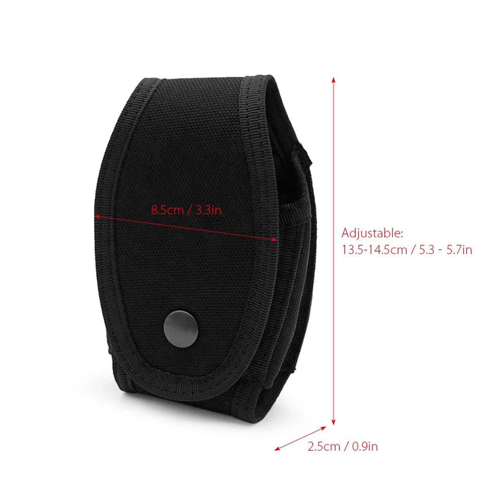 1PC Tactical Handcuff Holster Nylon Waist Case 14x9x3.5cm Quick Draw Belt Pouch Multifunctional Pocket Bag For Outdoor Hunting