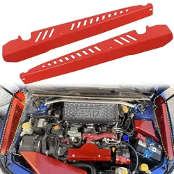 For Subaru WRX STi 2015-2021 Car Front Hood Bonnet Engine Radiator Both Sides Protector Cover Aluminum Alloy 2pcs