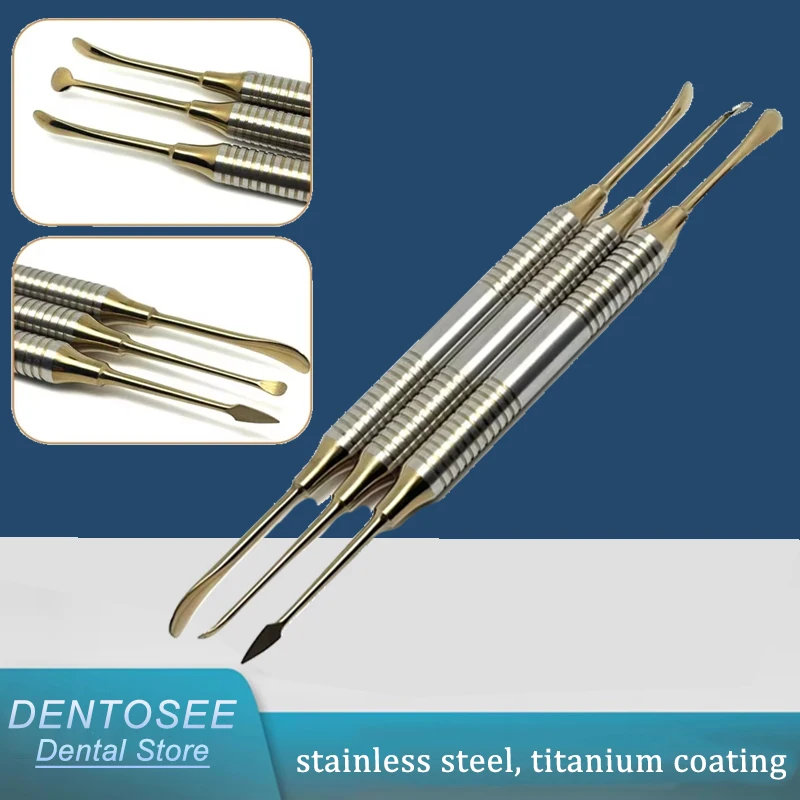 

3Pcs/set Dental Implant Tools Periosteal Elevator & Splitter for Reflecting Gums Surgical Orthodontic Instruments Set