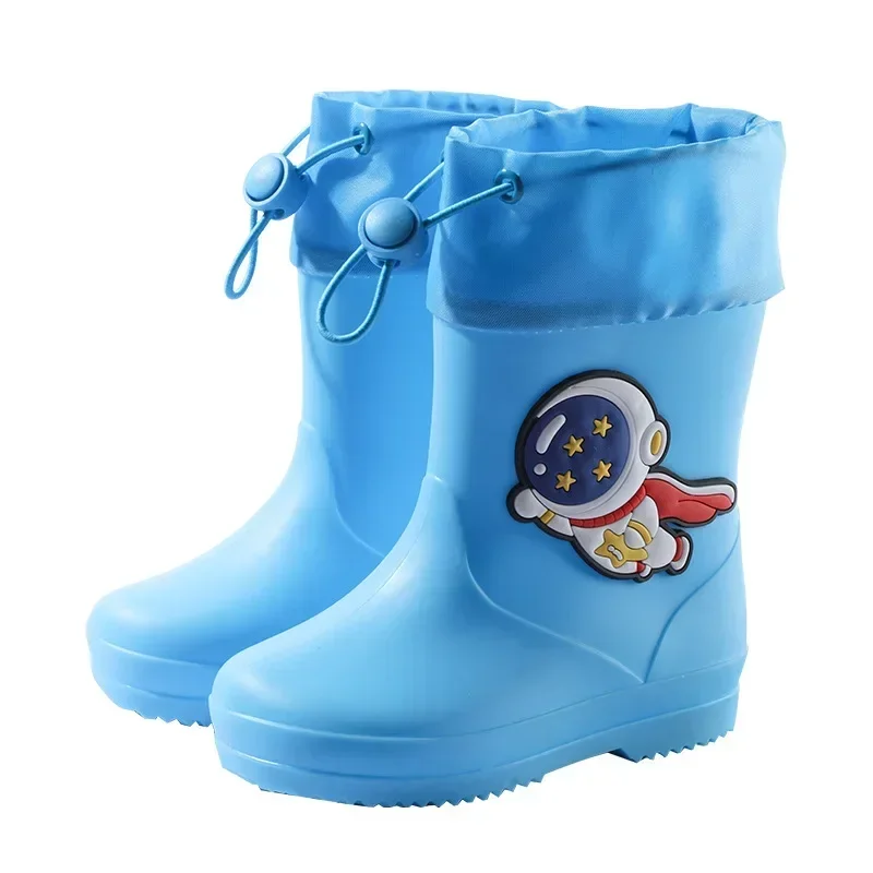 Children Cartoon Rain Boots Kids High Top Anti-skid Waterproof Water Shoes Breathable Lightweight New Soft Bottom Rubber Shoes