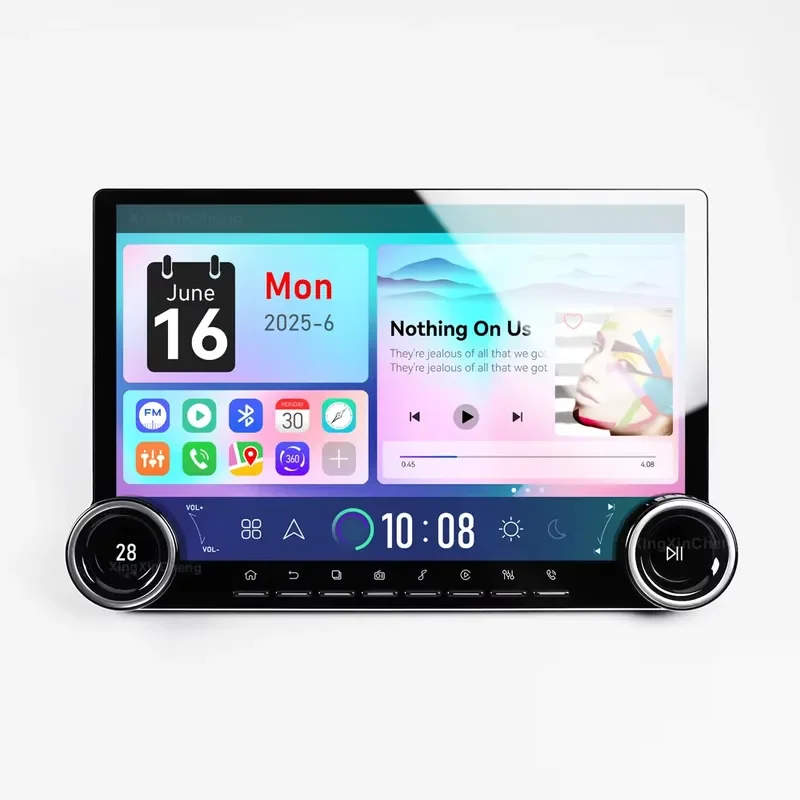 Android 13 Car Radio 10Core Auto GPS Navigation 4G WIFI 12.95inch OLED DSP Amplifier Dual Knobs Button LCD Head Unit Player