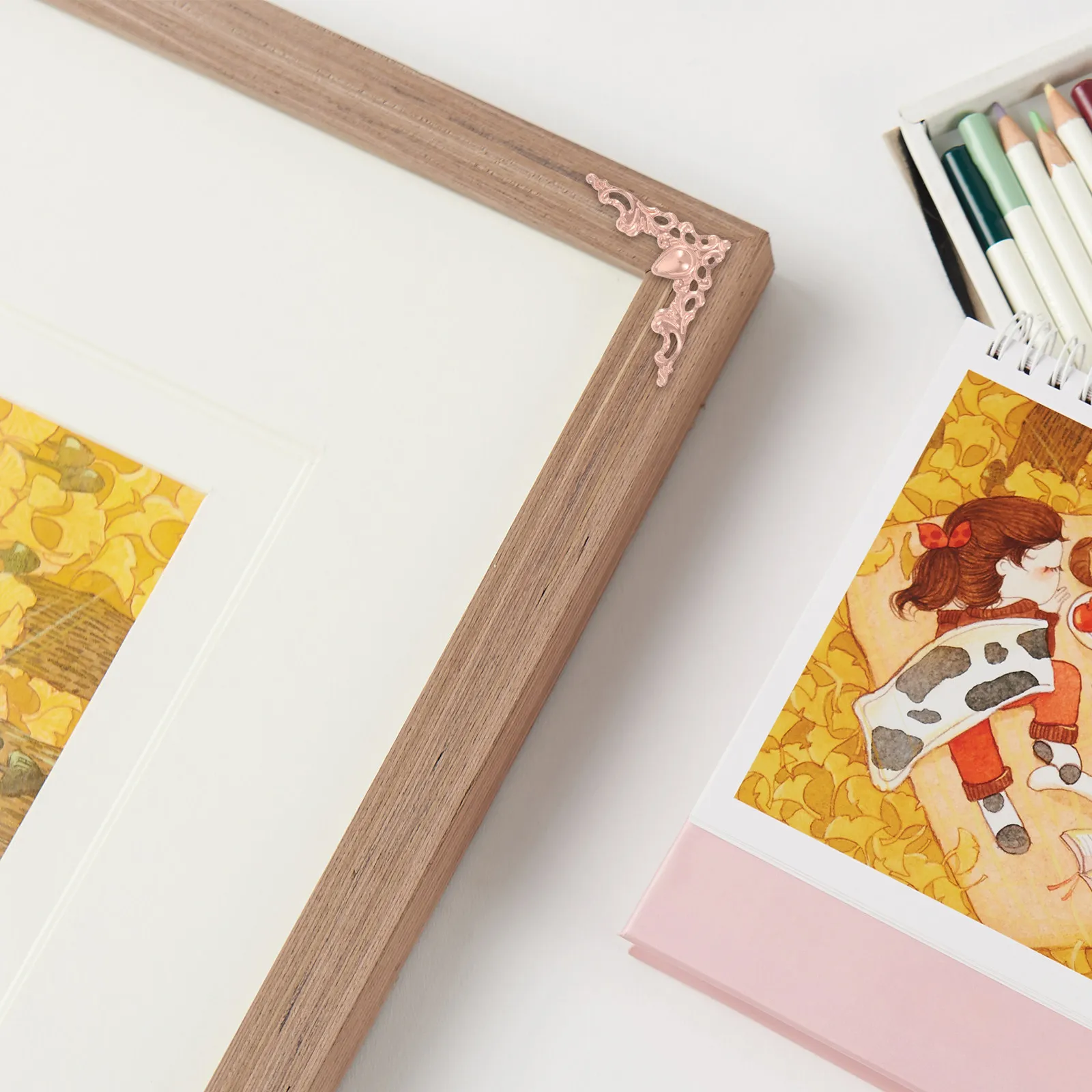 

150 шт. металлических уголков для фотоальбомов, декоративные винтажные уголки-протекторы для книг, мебели, шкафов