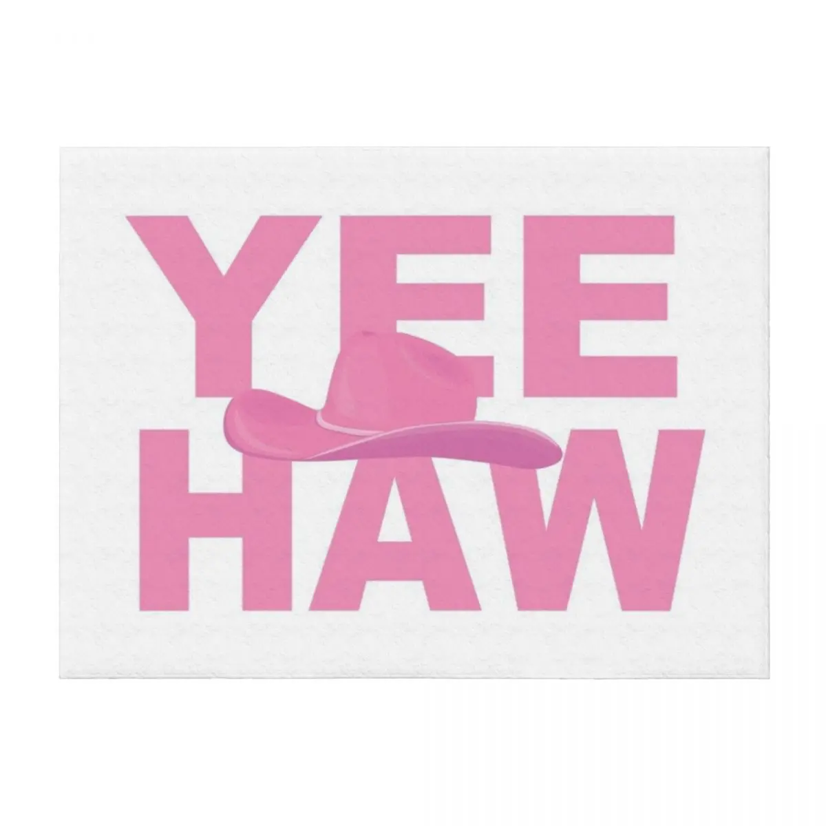 

Yeehaw Cowboy Hat Throw Blanket heavy to sleep For Baby Flannel Fabric Travel Blankets