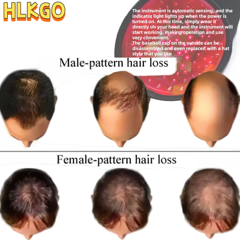 

HLKGO Professional Hair Growth Cap 96 Laser Diodes Advanced LLLT for Amazing Hair Regrowth & Scalp Care