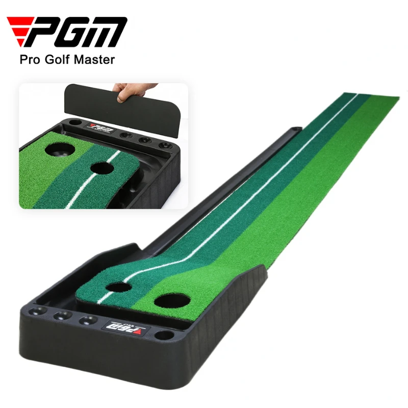 PGM Golf Putting Mat Portable Outdoor and Indoor Golf Practice Mat True Roll Surface & Non Slip Bottom Pads TL004