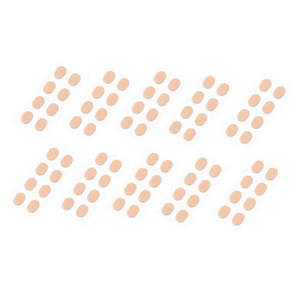 10Pcs Black 1.0mm Height Increase Nose Pads Anti Slip Sponge Cushion for Glasses Eyewear Sunglasses Replacement Accessories