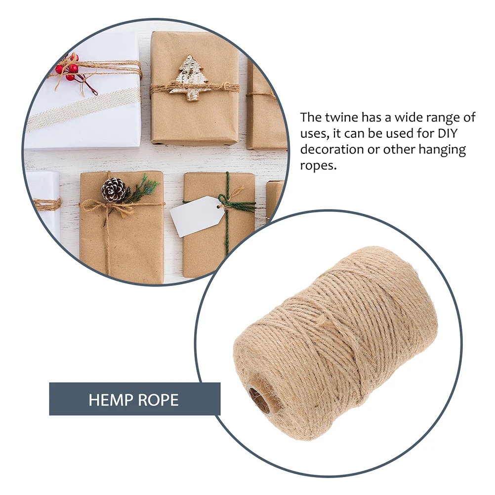 

Hemp Rope Jewelry Handworked Craft DIY Twine Jute for Crafts Decorative Decorate