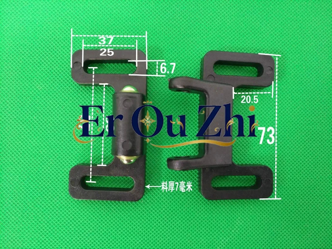 Aluminum Profile Accessories Double-ended Butterfly Nylon Door Touch Butterfly Door Touch Nylon Door Suction