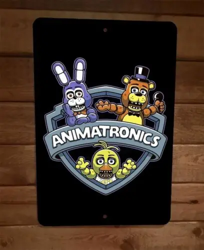 Animatronics 8x12 Metal Wall Sign