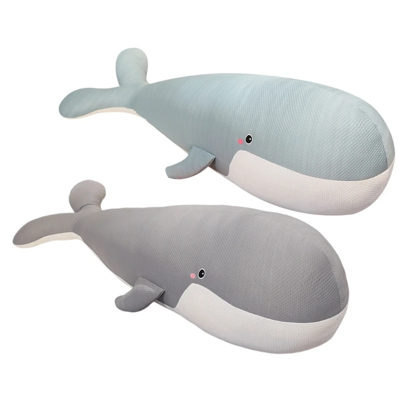 12PD Long Body Pillow For Side Sleepers Soft Cushions Whale Lumbar Support Breathable Sofa Decorative Pillow