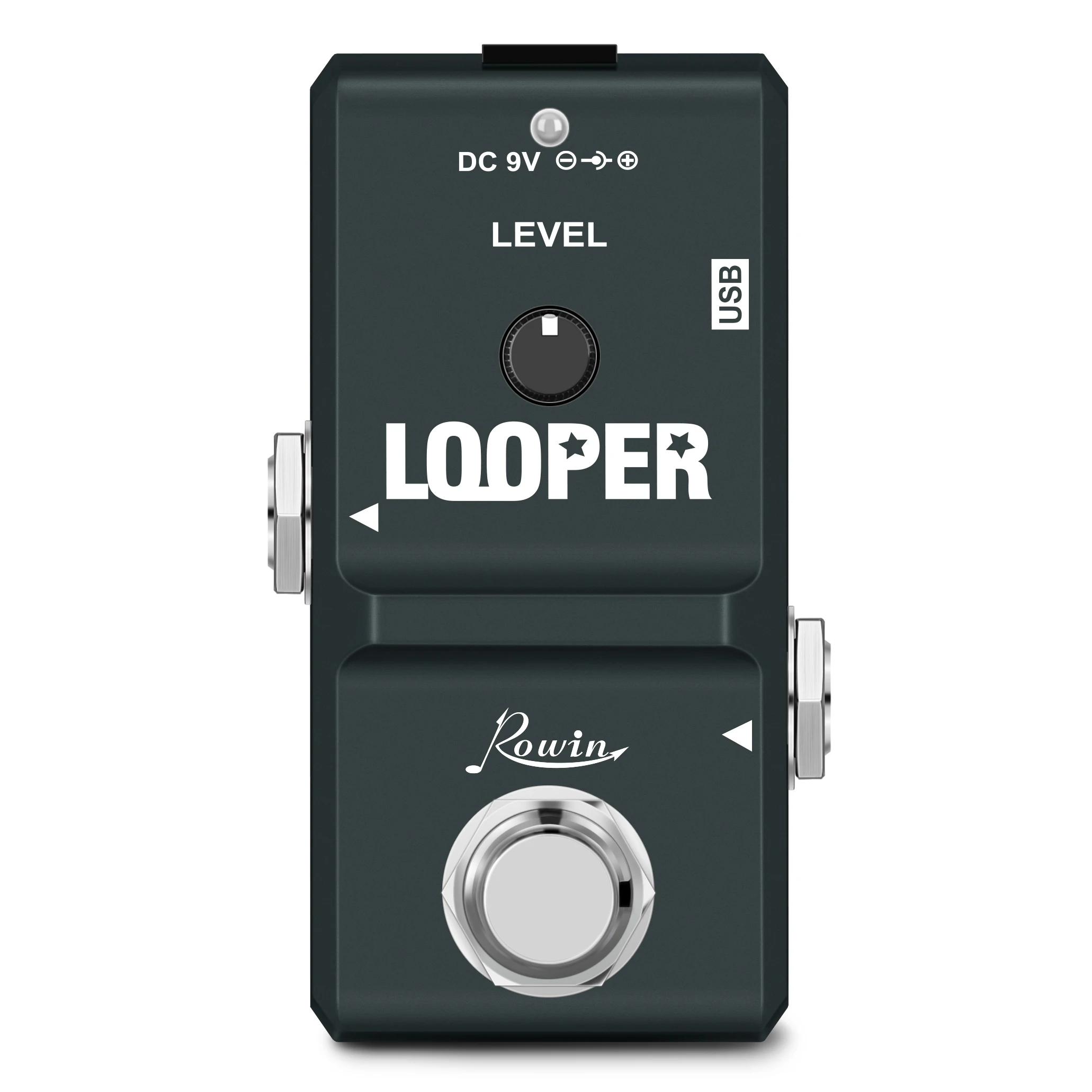 Rowin-Looper Super Tiny Electric Guitar Pedal Loop Effects 10 Minutes of Looping Unlimited Overlay Recording True Bypass mini