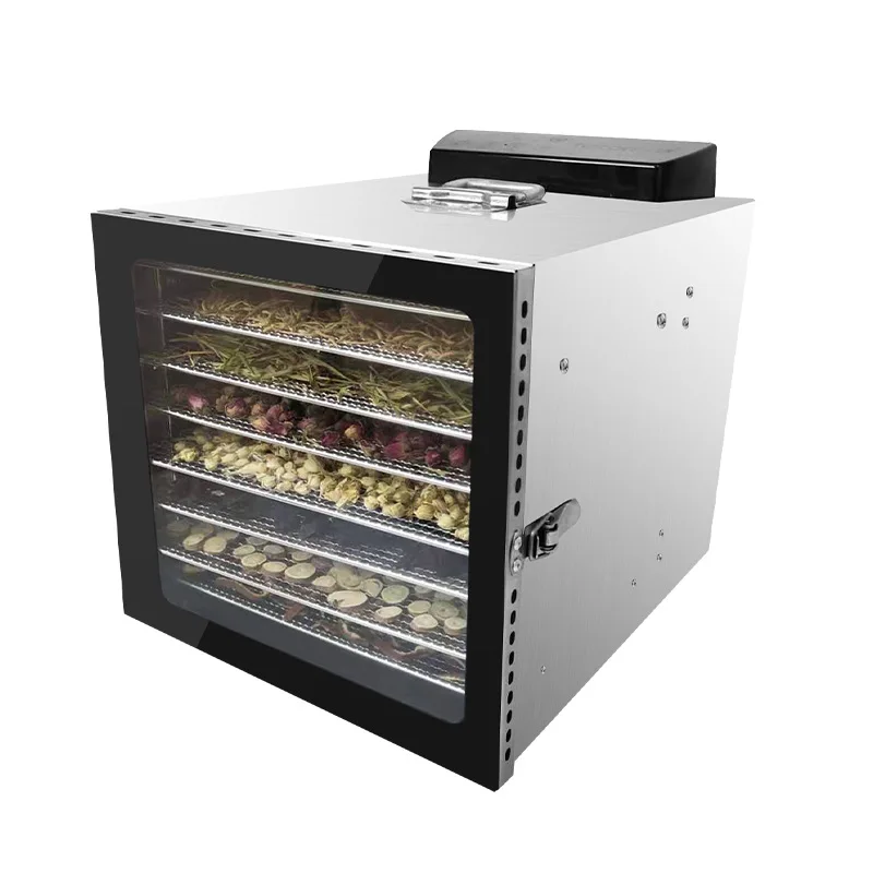6 Lớp Thú Cưng Thịt Dehydrator Trái Cây Sấy Máy Nhà Thép Không Gỉ Máy Sấy Thực Phẩm Cho Thực Phẩm Và Rau Củ Quả