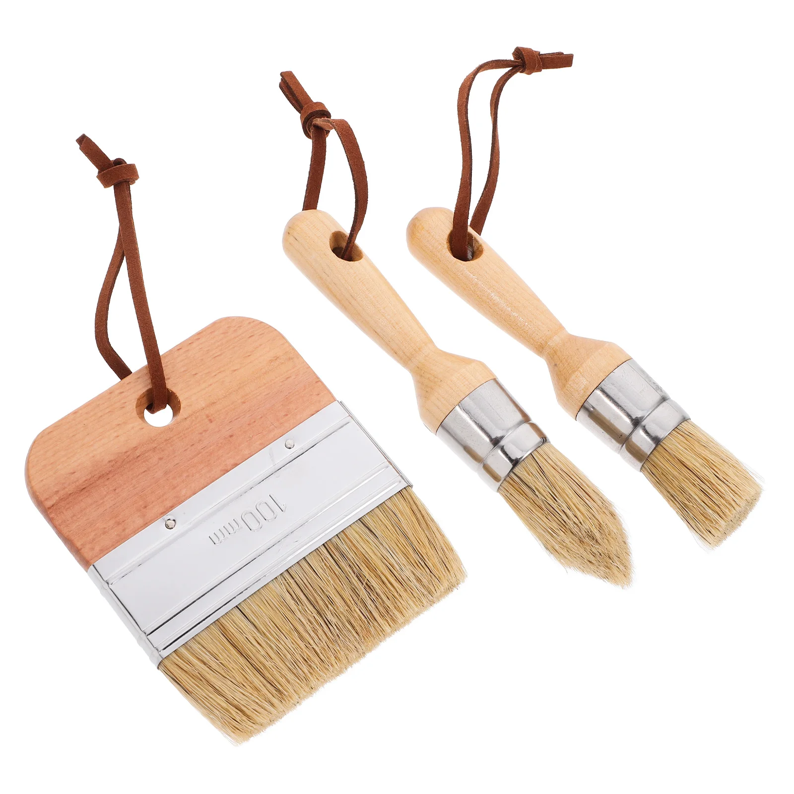 

3 Pcs Brush Set Draw Accessories Household Supplies Bristle Hair Ergonomic Watercolor