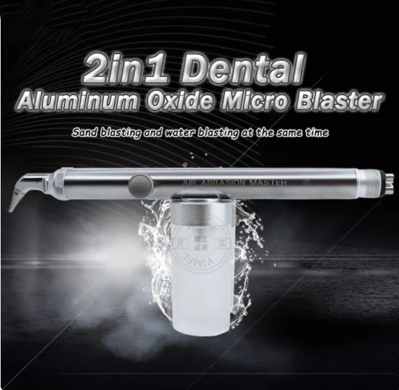 

2in1 Dental Aluminum Oxide Micro Blaster Alumina Air Abrasion Polisher Microetcher Sandblasting With Water Spray Dentistry Tools