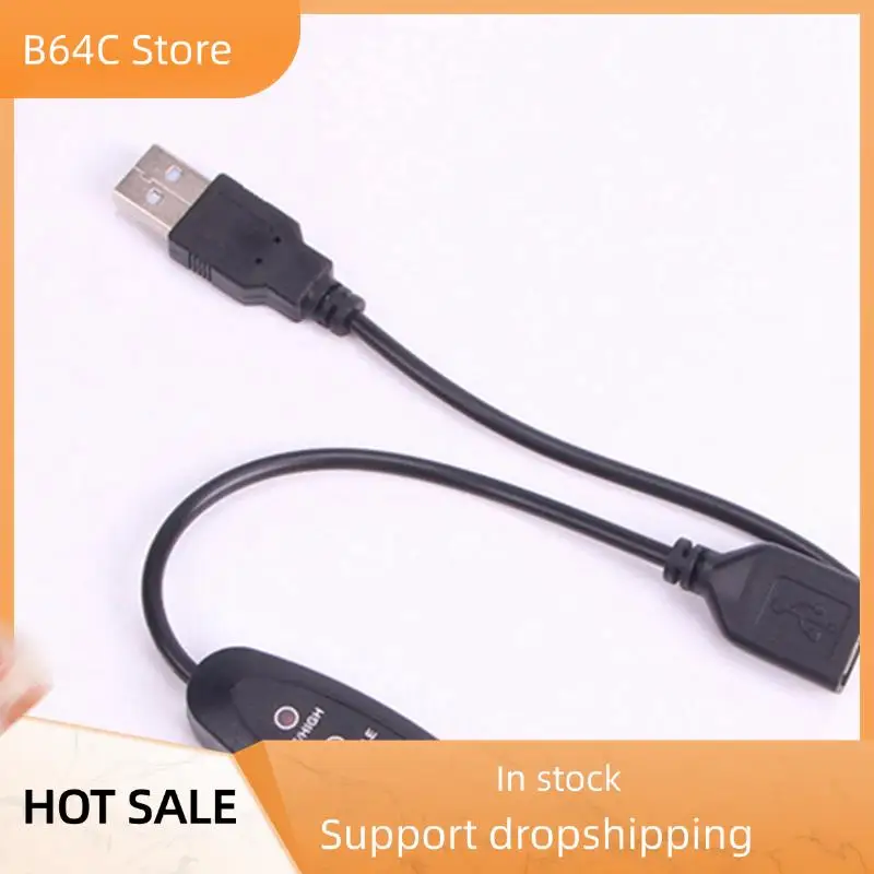 

B64C 6X USB 5 В-12 В регулятор температуры нагреватель термостат 3-скоростной регулируемый 24 Вт