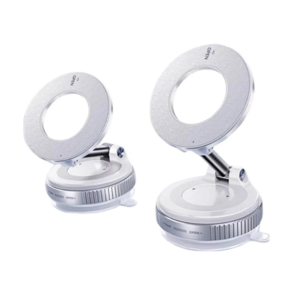 

Магнитный автомобильный держатель для телефона 360° ° Вращающийся с вакуумной присоской, кронштейн для мобильного телефона, складная портативная подставка для телефона для путешествий