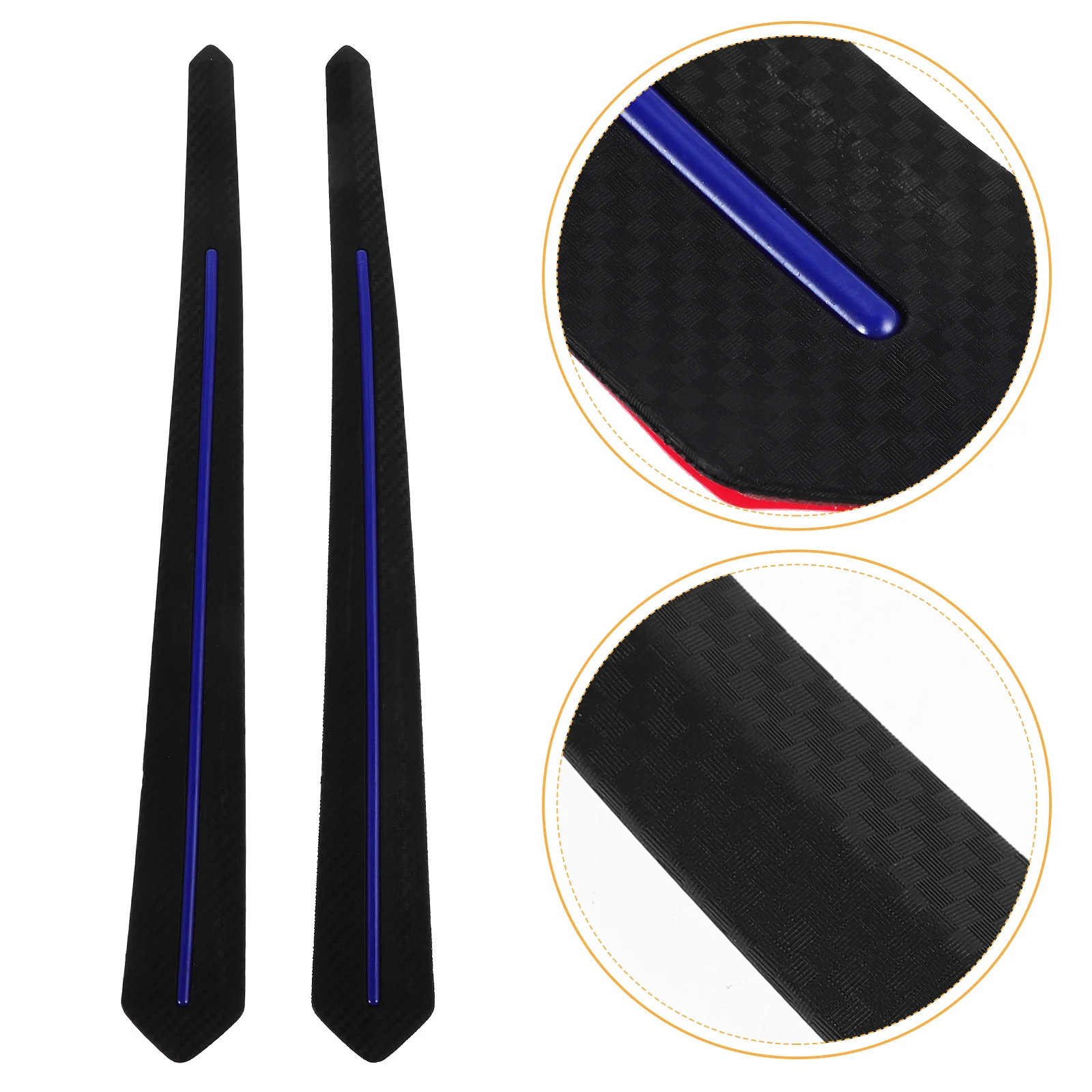

2pcs Car Anti-Collision Strip Universal Bumper Protection Front Rear Corner Guard Pvc+Tpr Durable Scratch Resistant Body