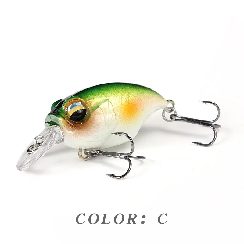 Neue Crankbait-Wobbler-Köder, 38 mm/8 g, 48 mm/11 g, hochwertige Haken, 10 verschiedene Farben, künstlicher Köder, harte Angelkurbeln
