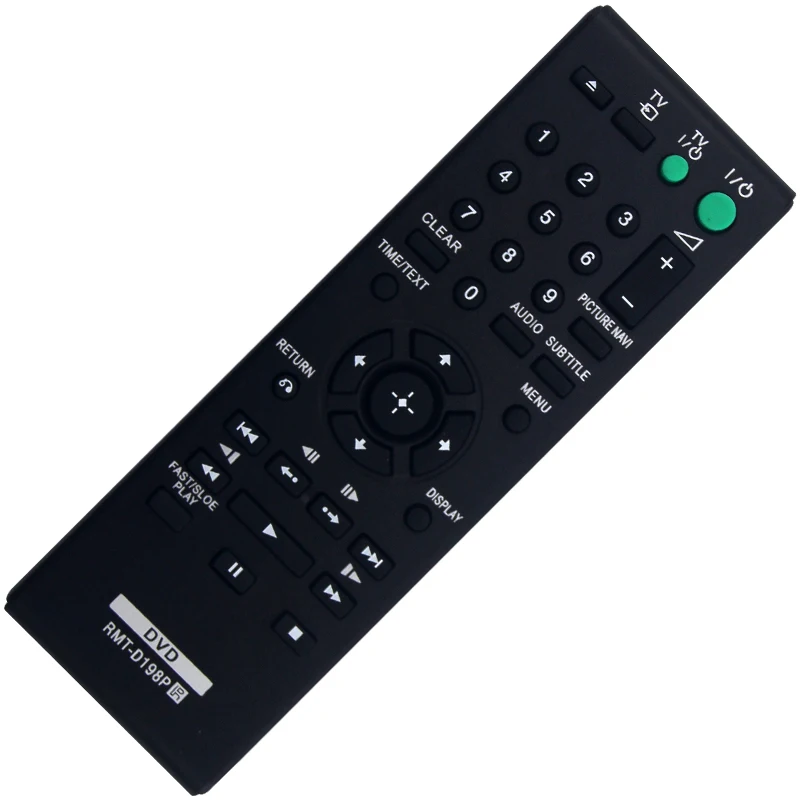 The RMT-D198P remote control is compatible with Sony DVD SR760 SR170 DVPSR170 DVPSR370 RMTD198P