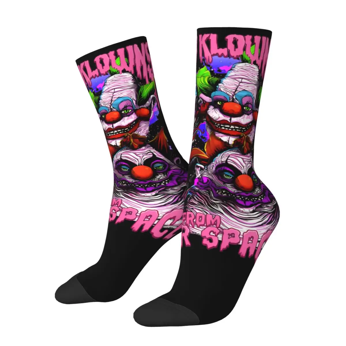 Unisex Horror Movies Halloween Accessories Socks Killer Klowns From Outer Space Cozy Socks Super Soft For Daily Wear