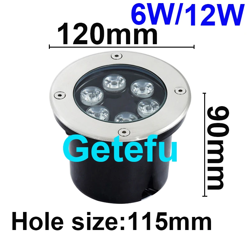 NEUE 5W/6W/7W/9W/12W/15W18W 24W LED Outdoor Boden Garten boden LED Unterirdischen Vergraben Lampe Spot Landschaft Licht AC110V 220V IP67 – Detail 10