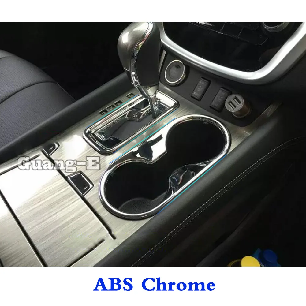 For Nissan Murano 2015 2016 2017 2018 Car Cover Stick ABS Inner Middle Shift Stall Paddles Cup Switch Knob Frame Lamp Trim 3pcs