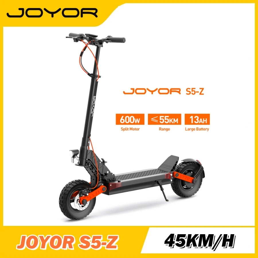 JOYOR S5-Z folk Electric Scooter 600W Motor 48V13Ah Adjustable Battery Heights escotters Adult 10 * Widen Tires e-Scooter