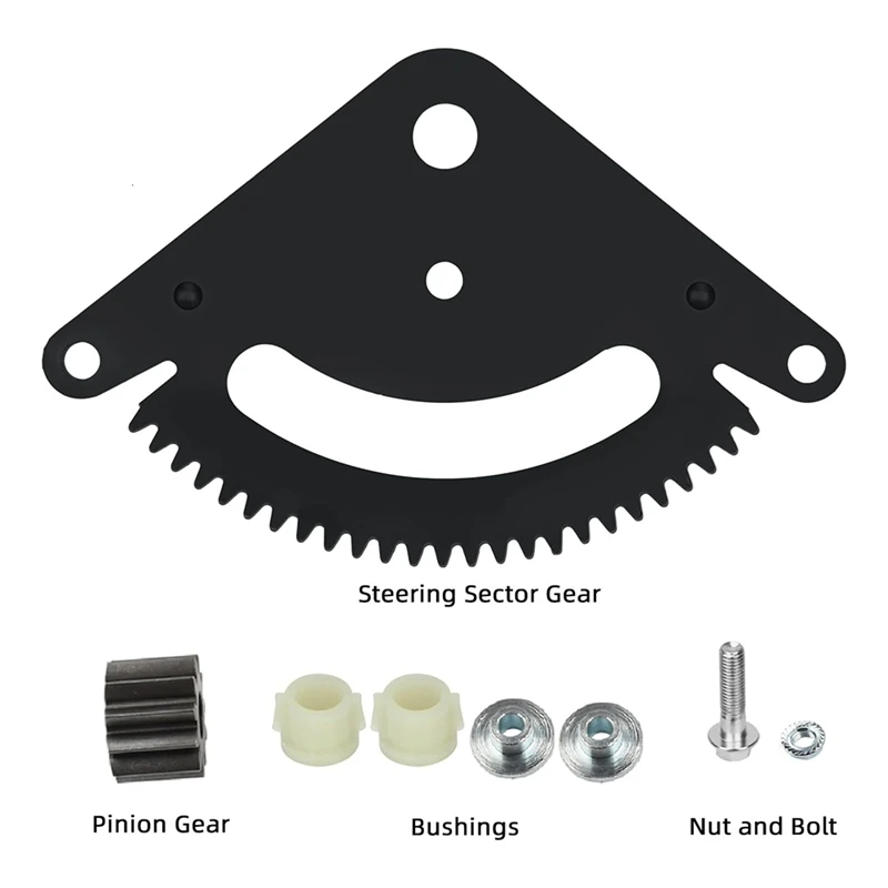 Steering Sector Gear (25 Tooth) Pinion Gear Repair Kit For John Deere L-Series L110 L120 L130 Mower Replace GX20052BLE