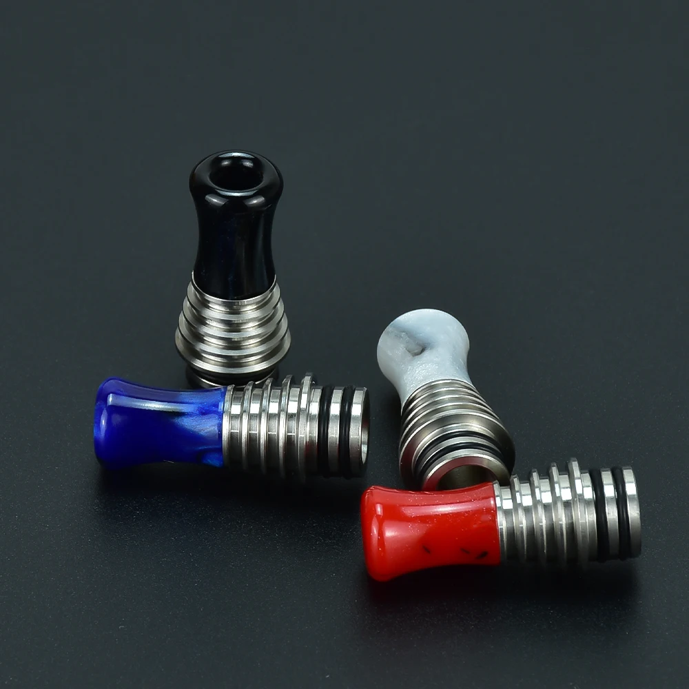 wolfcoolvape Designs 510 mtl drip tip Resin MTL drip tip vape rda rta for SXK dvarw mtl fl rta taifun gtr rta Billet / BB Mod Ki