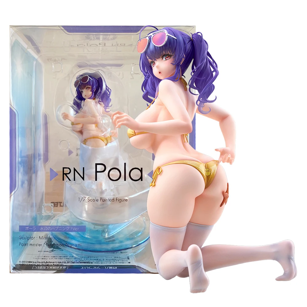 16CM  Azur Lane Pola Figure 1/7 Seaside Coincidence Ver Swimsuit Model Toy Gift Collection Action Figure PVC