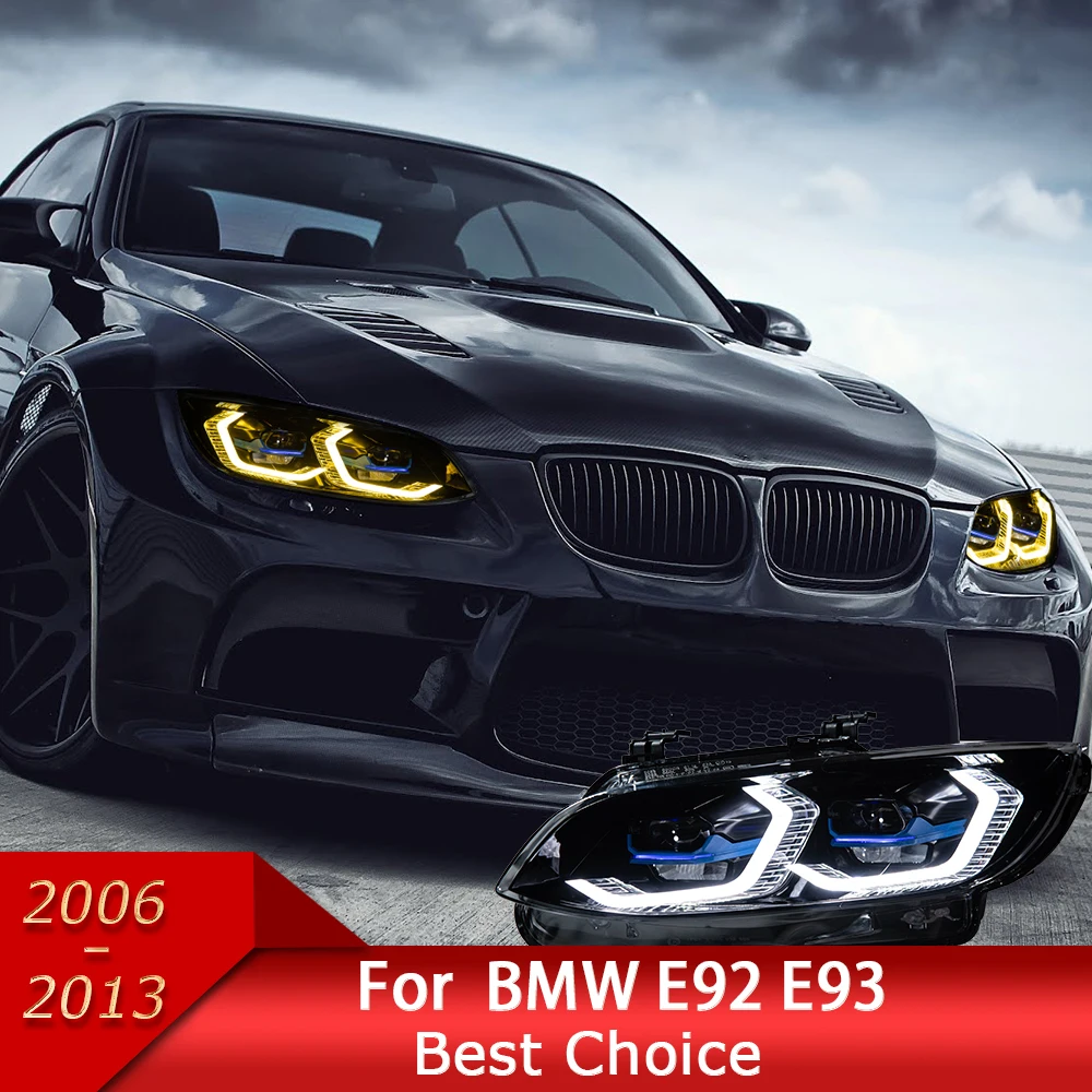 

Car Headlights for BMW E92 E93 LED Headlight 2006-2013 Headlights 330I 335I DRL Turn Signal High Beam Angel Eye Projector Lens